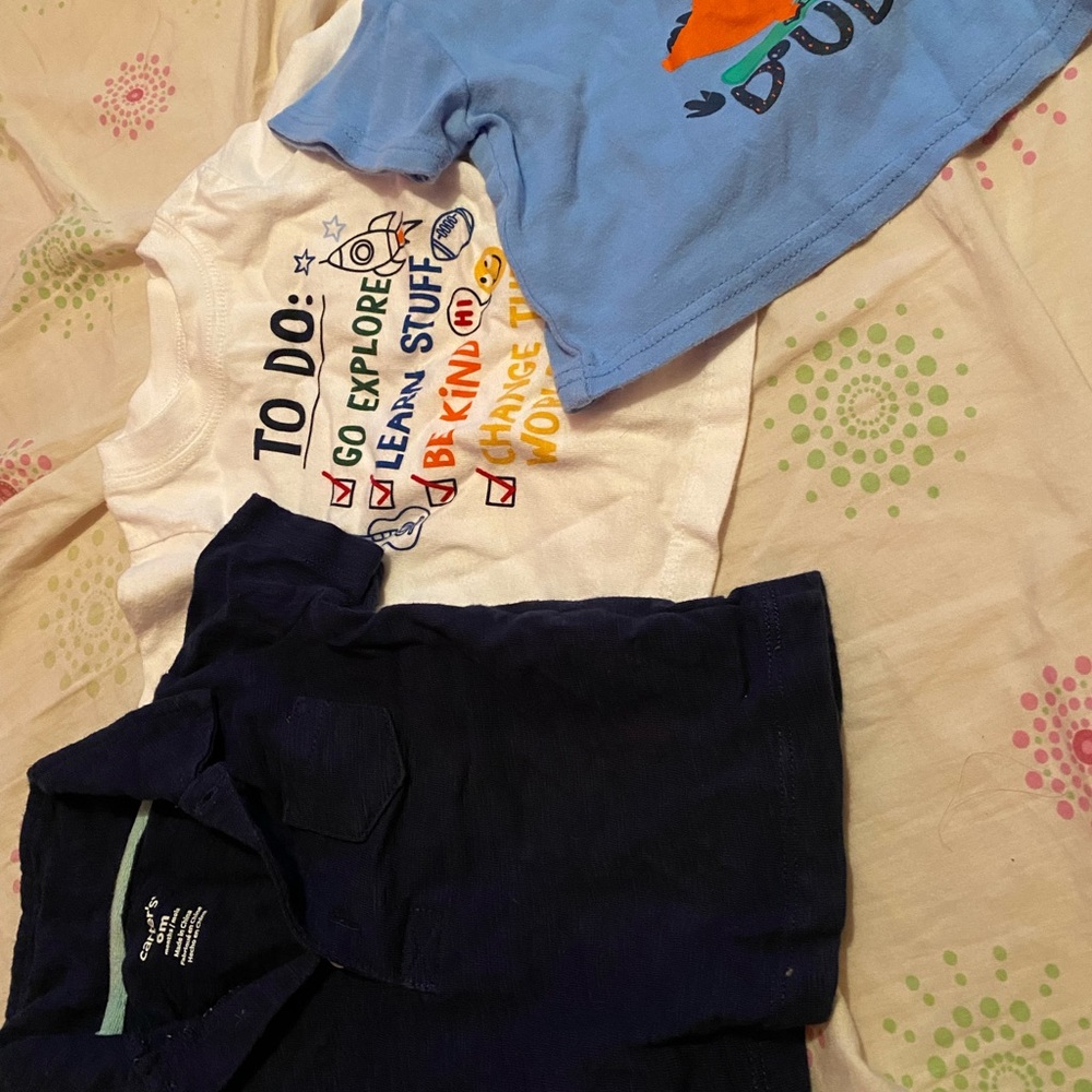 Baby boys short sleeve shirt bundle